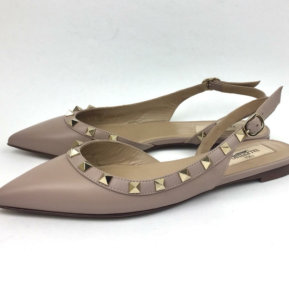 VALENTINO Rockstud Slingback Ballerina Fla… - Picture 3 of 14